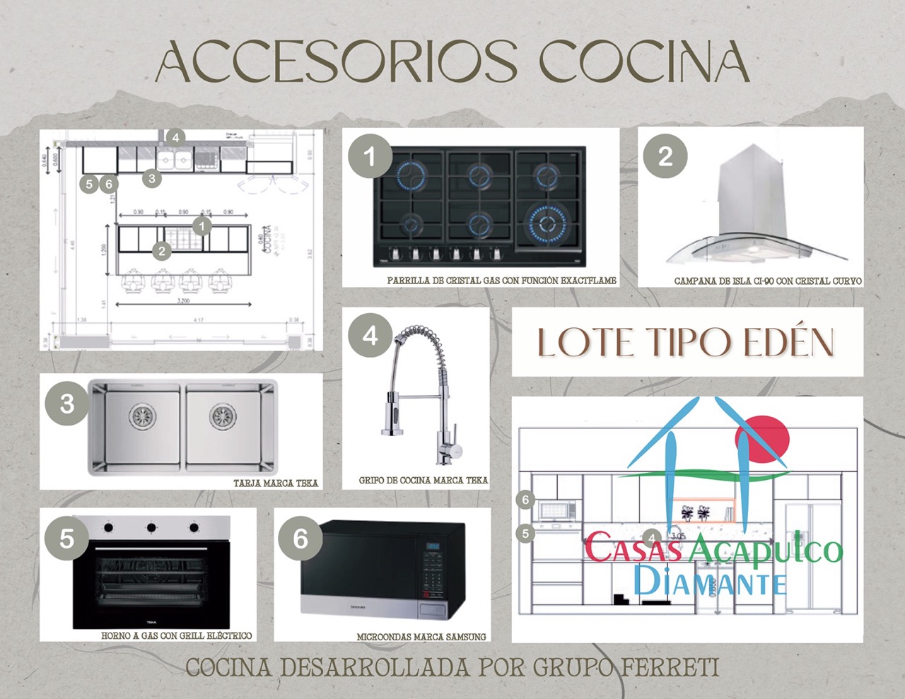 Paradiso Residences Edén 7 - Modelo accesorios cocina 1